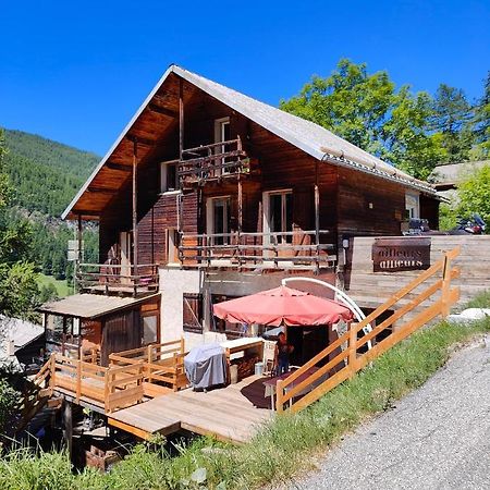 Chalet Ailleurs Appartement A Molines En Queyras Exterior foto