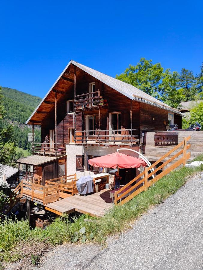 Chalet Ailleurs Appartement A Molines En Queyras Exterior foto